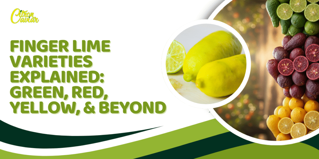 Finger Lime Varieties Explained Green, Red, Yellow, and Beyond