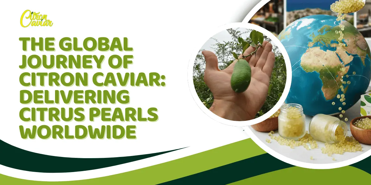 The Global Journey of Citron Caviar: Delivering Citrus Pearls Worldwide