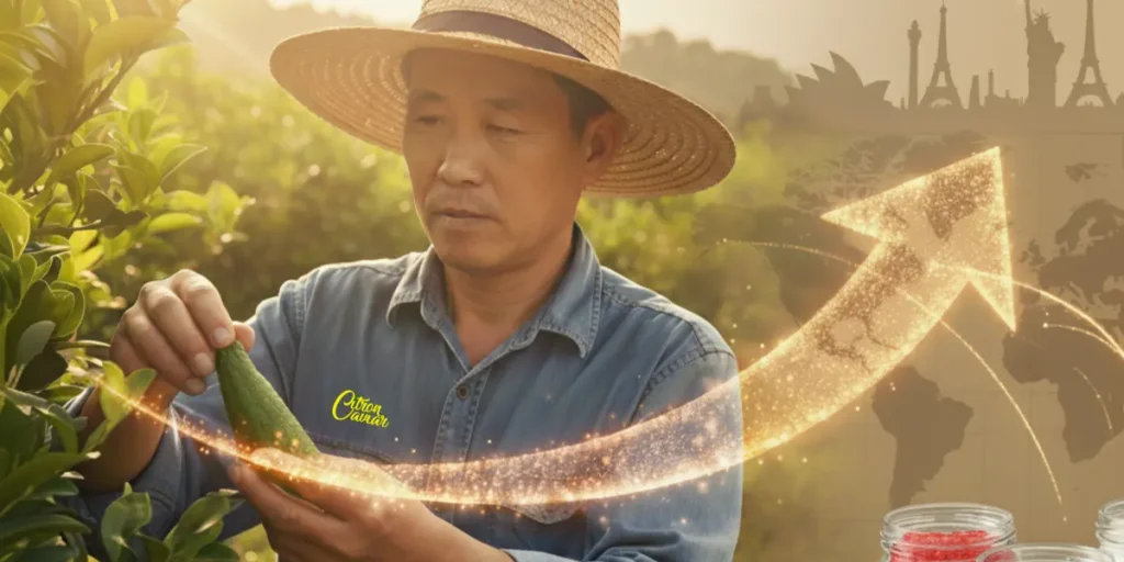 Global Journey of Citron Caviar: Citrus Pearls Worldwide